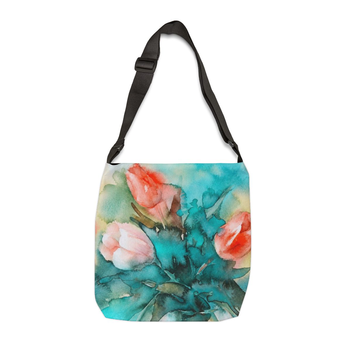 Tulips Adjustable Tote — Front