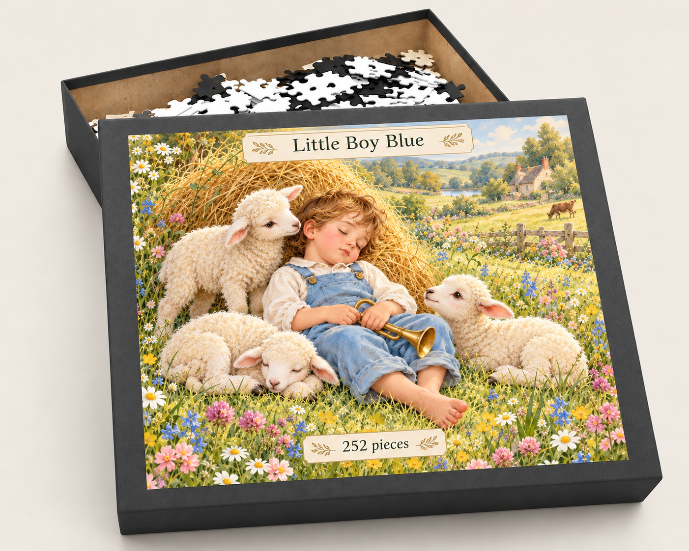 Little Boy Blue Puzzle — Box & pieces