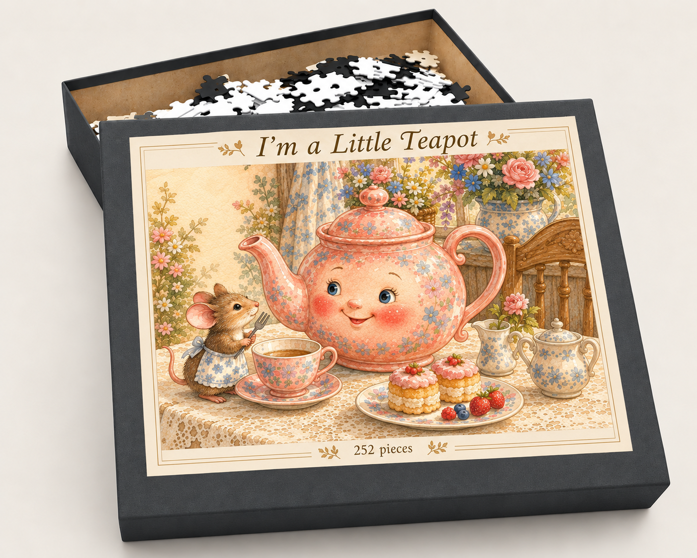 I’m a Little Teapot Puzzle — Box & pieces