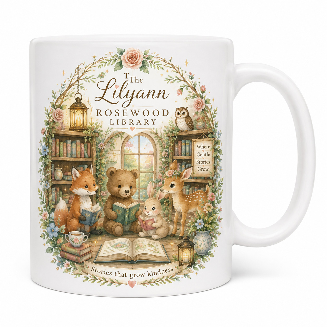 The Lilyann Rosewood Library Mug