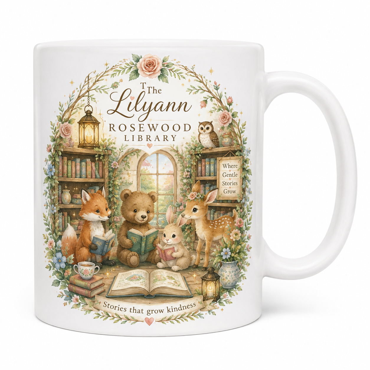 The Lilyann Rosewood Library Mug