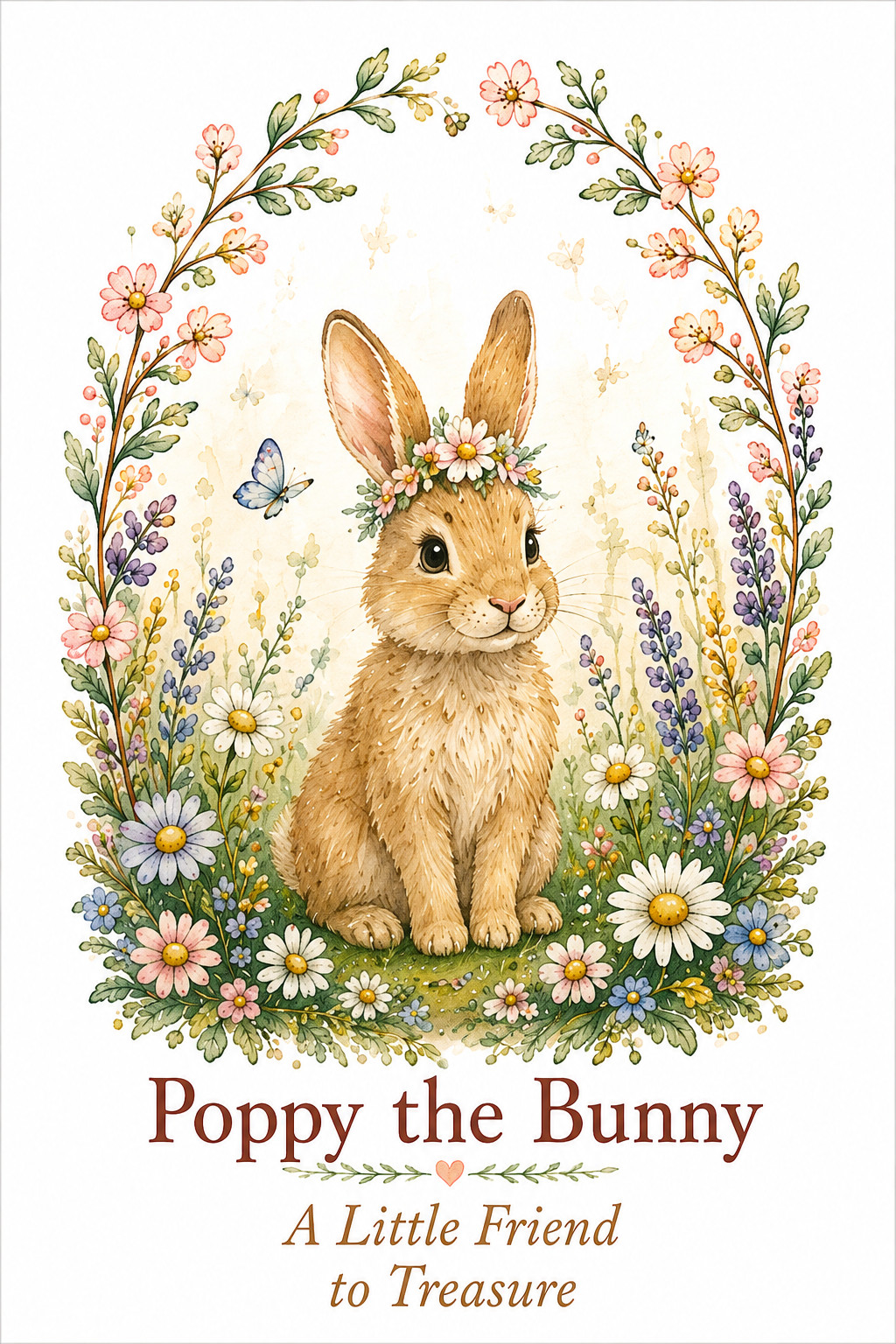 Poppy the Bunny watercolor art print