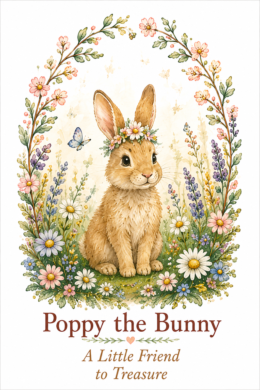 Poppy the Bunny watercolor art print