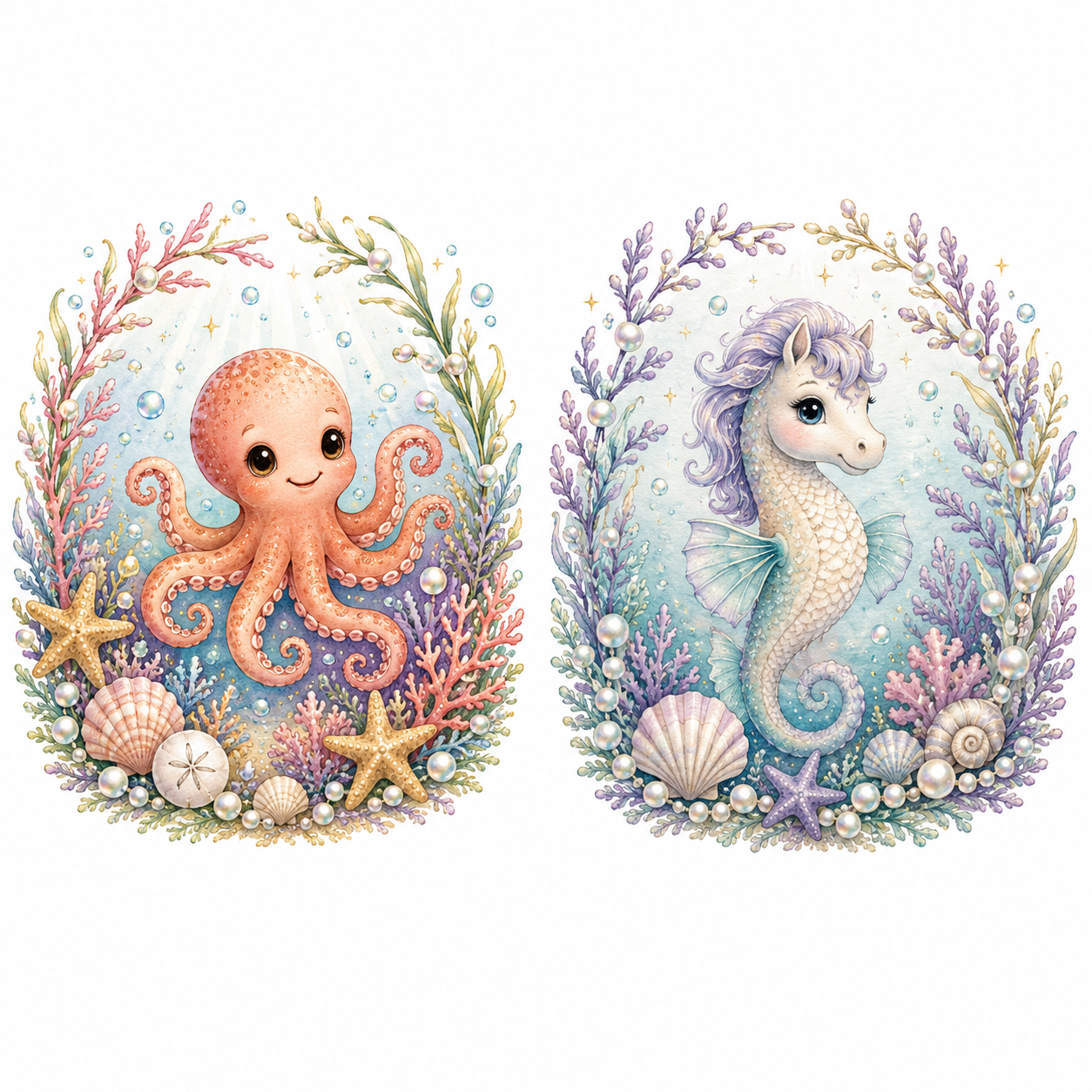 Reef Friends watercolor art print