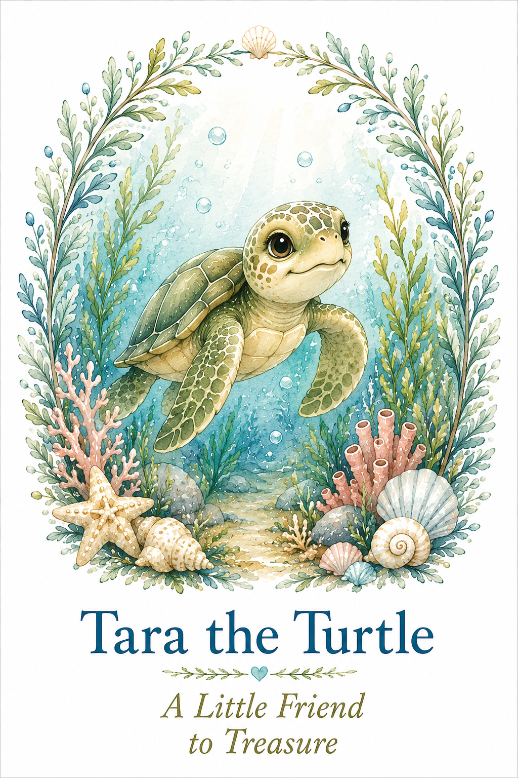 Tara the Turtle watercolor art print