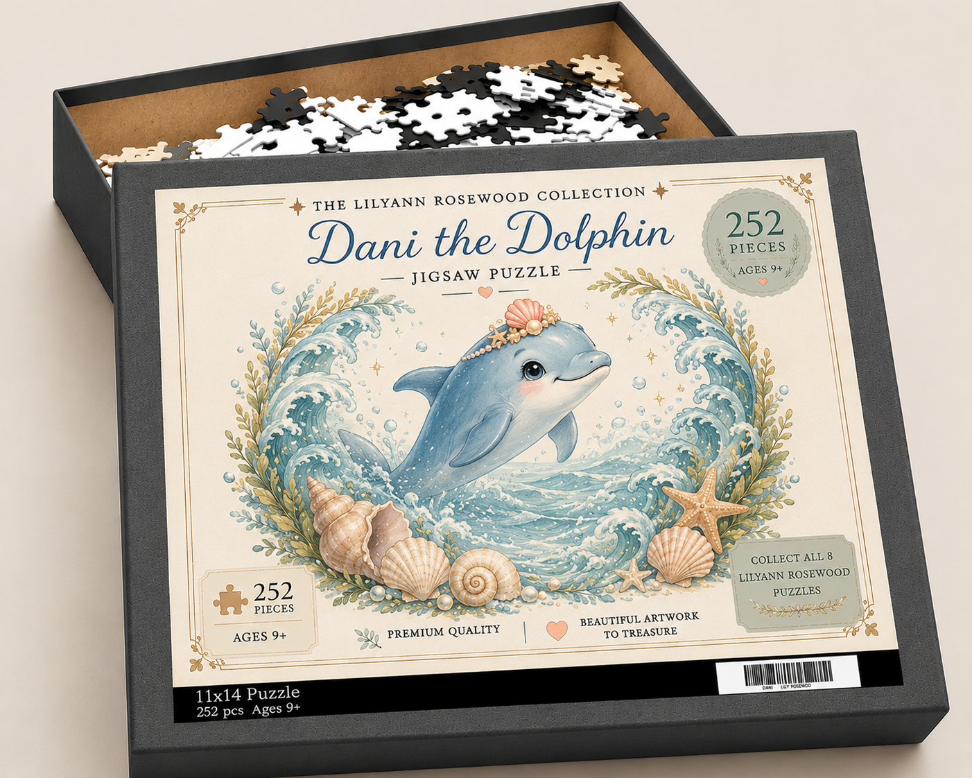 Dani the Dolphin 252-piece puzzle with illustrated box