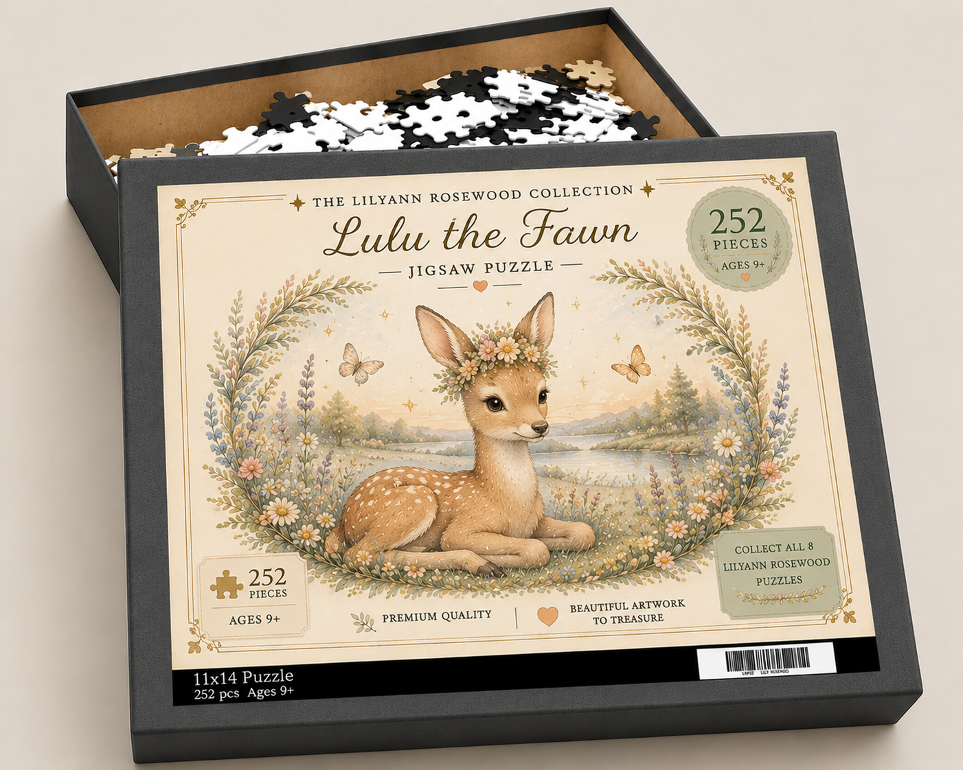 Lulu the Fawn 252-piece puzzle with illustrated box