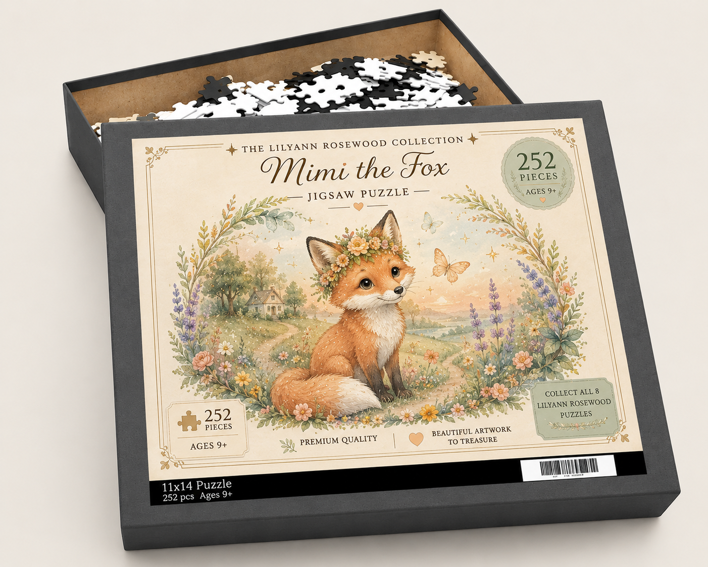Mimi the Fox 252-piece puzzle with illustrated box