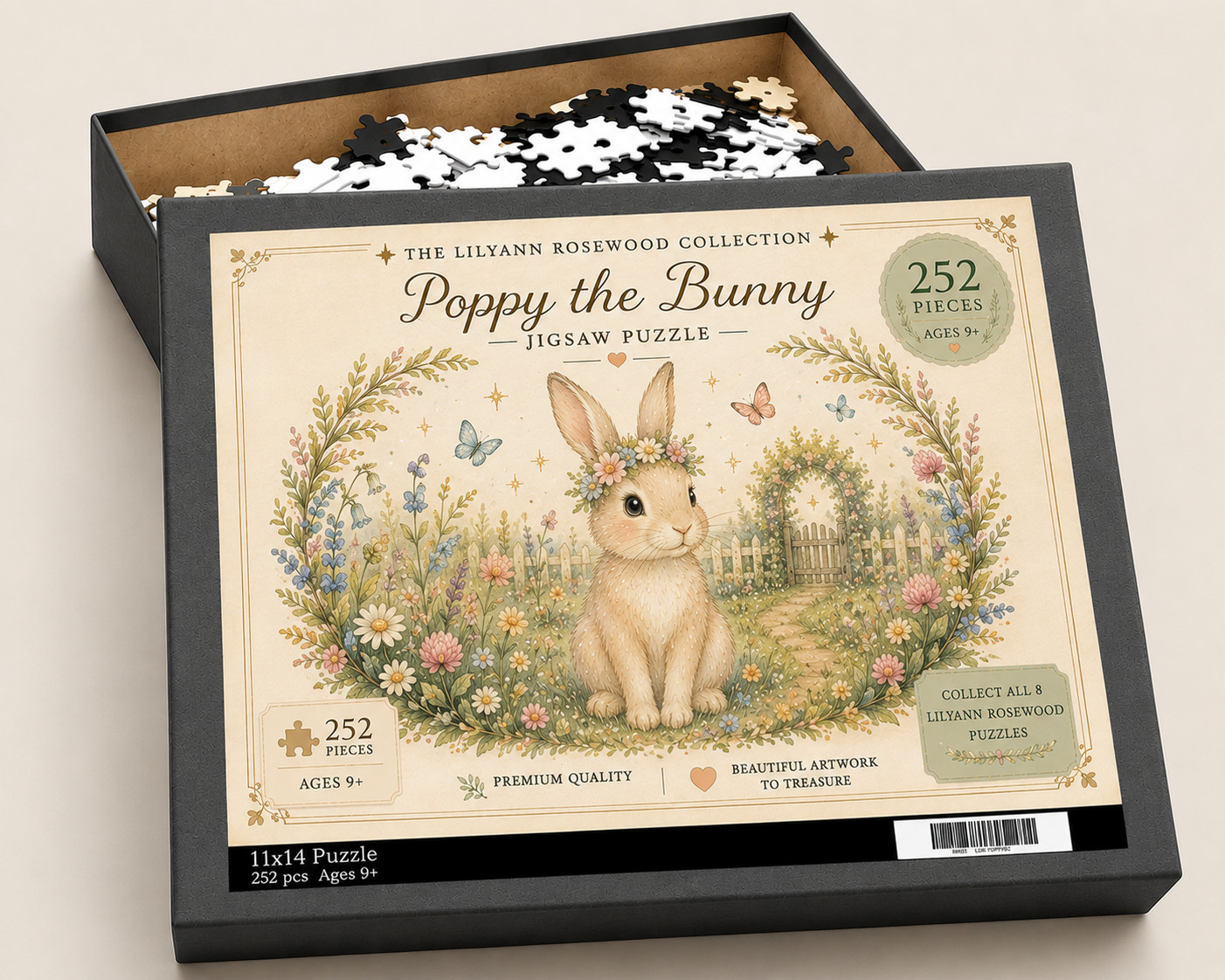 Poppy the Bunny puzzle with illustrated box