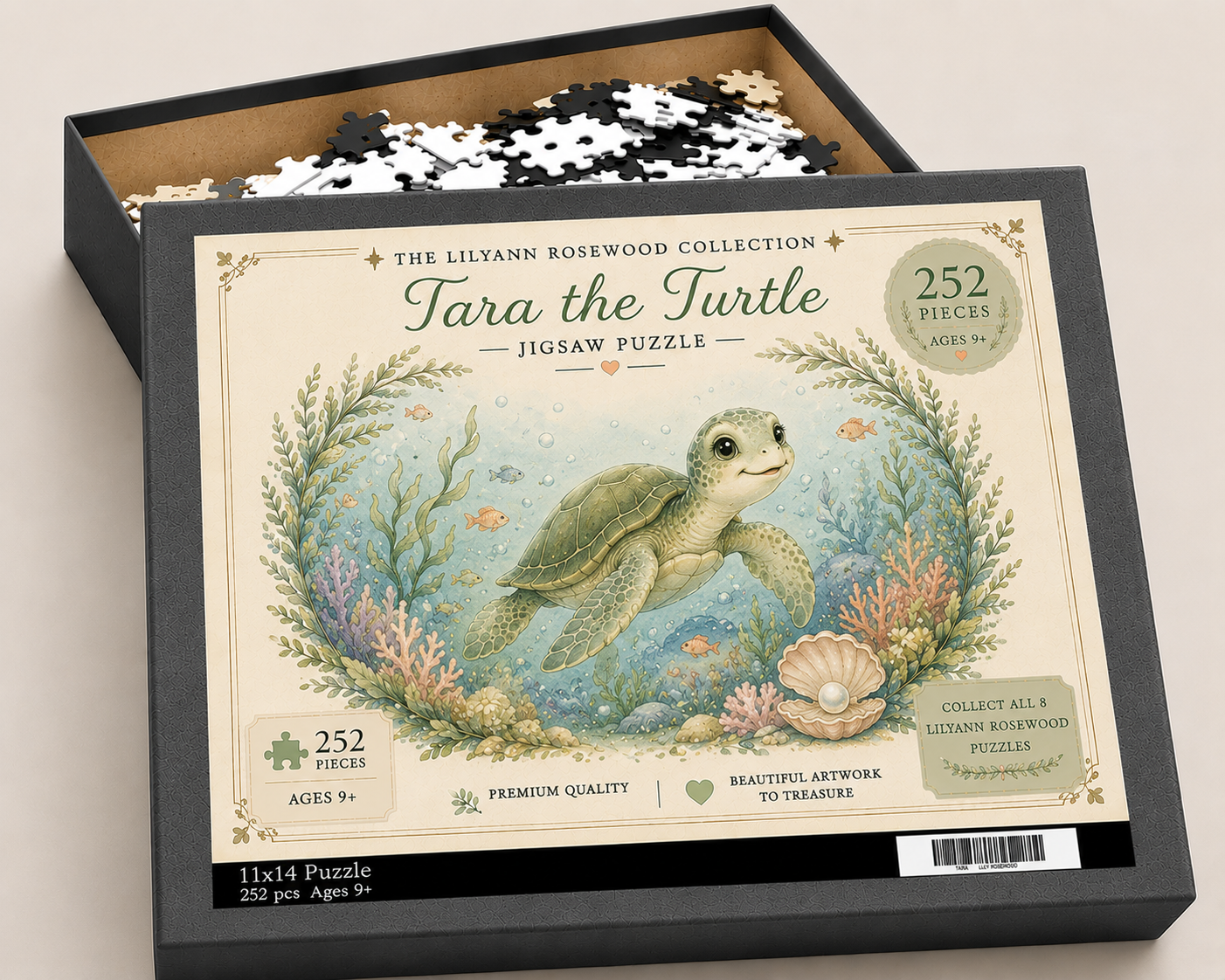 Tara the Turtle 252-piece puzzle with illustrated box